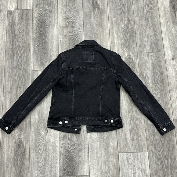 NWOT Abercrombie and Fitch Black Denim Jacket - Picture 4 of 8